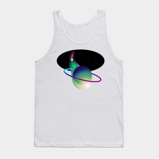 Pop out pocket Wormhole Universe Tank Top by Student-Made